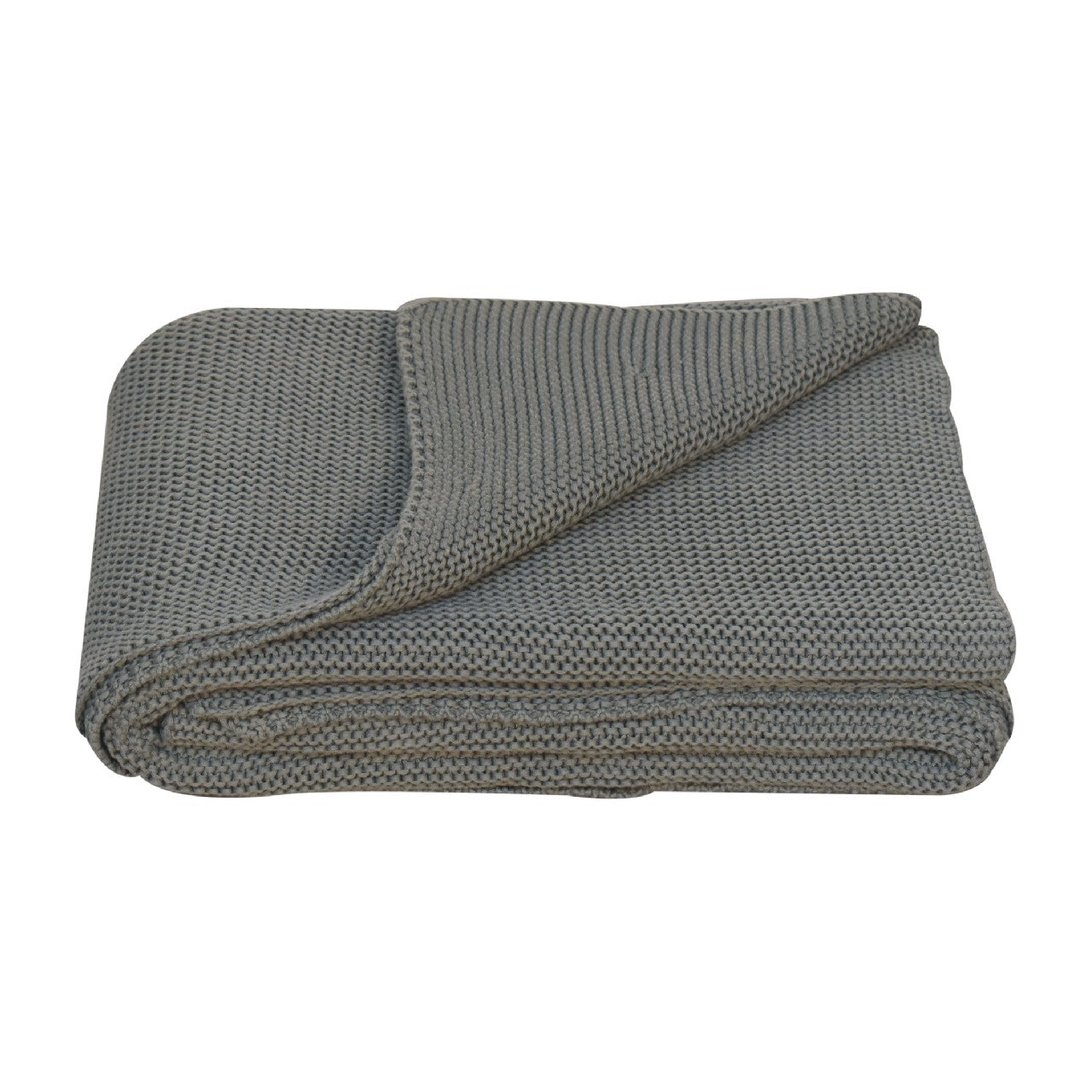 Bardolino Double Olive Green Knit Throw