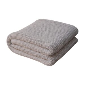 Pa Tung Double Grey Knitted Throw