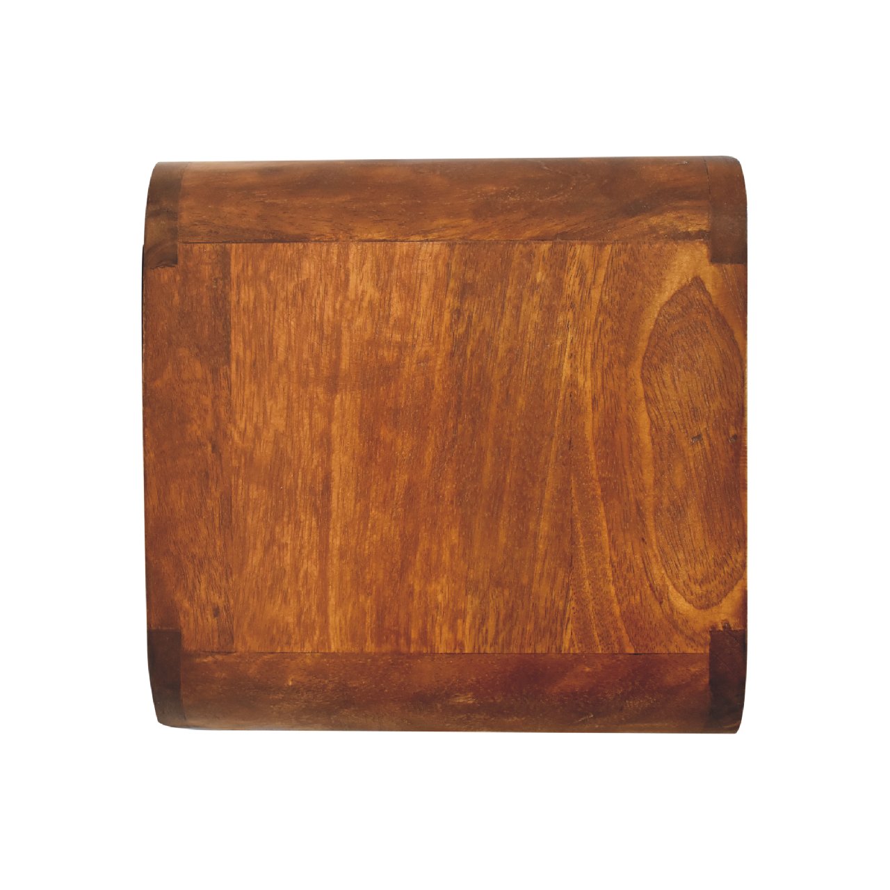 Desenzano Mini Curve Mango Wood Floating Bedside Table with Drawer and Shelf