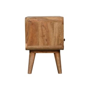 Peschiera Mini Curved Oak Mango Wood TV Media Unit
