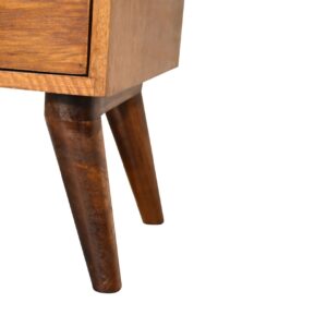 Nong Song Hong 4 Drawer Multi Chestnut Mango Wood Bedside
