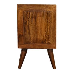 Nong Song Hong 4 Drawer Multi Chestnut Mango Wood Bedside