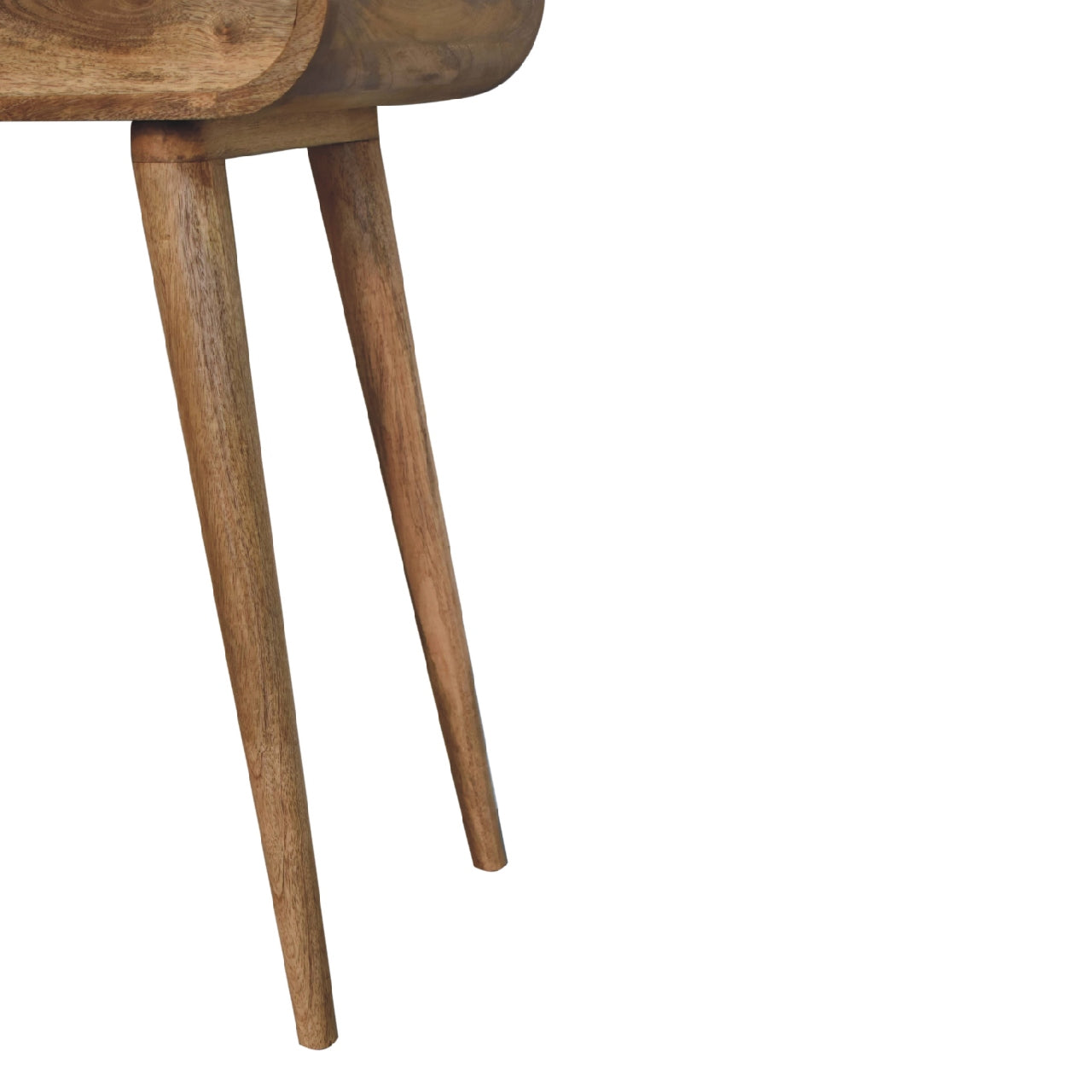 Parma Mini Oak Mango Wood Round Dressing Table