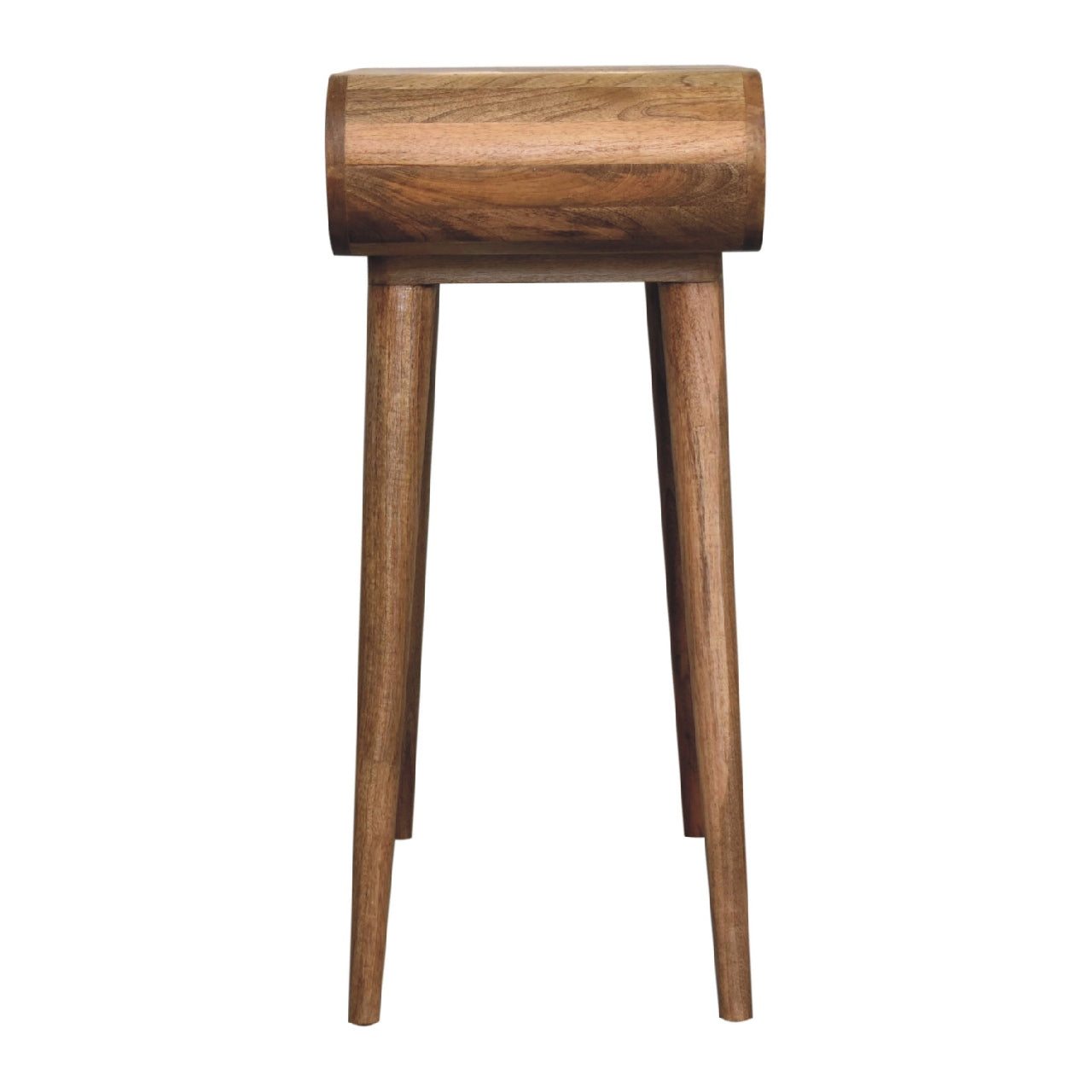 Parma Mini Oak Mango Wood Round Dressing Table