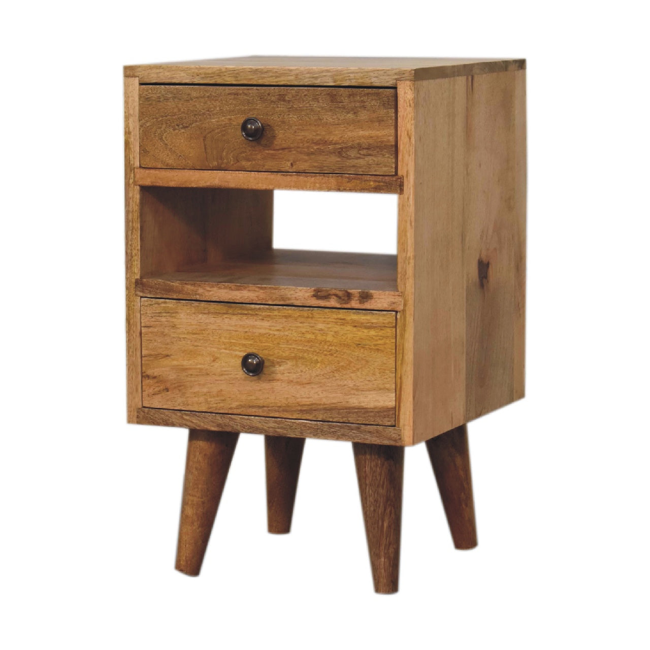 Parma Mini Classic Oak Mango Wood Bedside Table