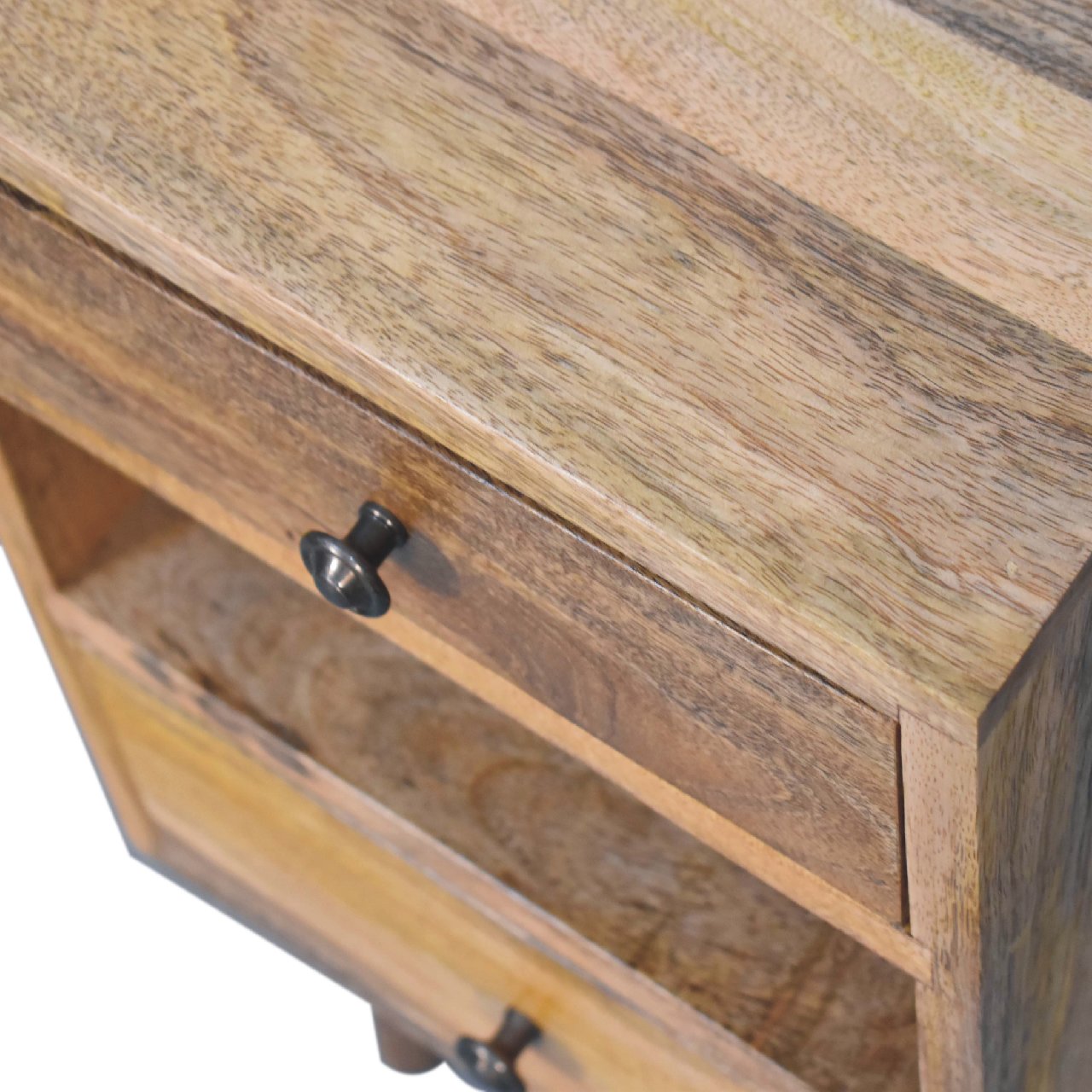 Parma Mini Classic Oak Mango Wood Bedside Table