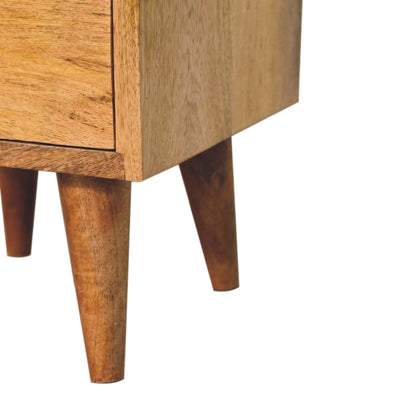 Parma Mini Classic Oak Mango Wood Bedside Table