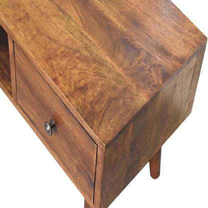 Merano Classic Chestnut Mango Wood Coffee Table 2 Drawers and Shelf