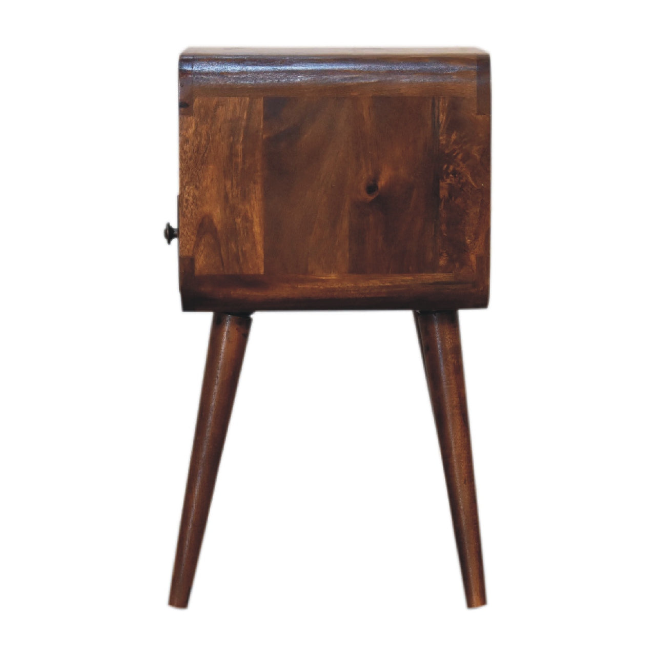 Olbia Mini Chestnut Mango Wood Curve Open Bedside Table