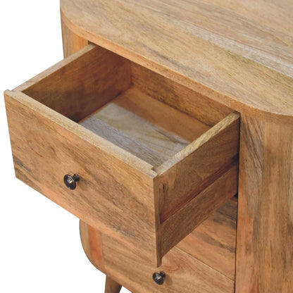 Parma Mini Oak Mango Wood Cabinet 3 Drawers