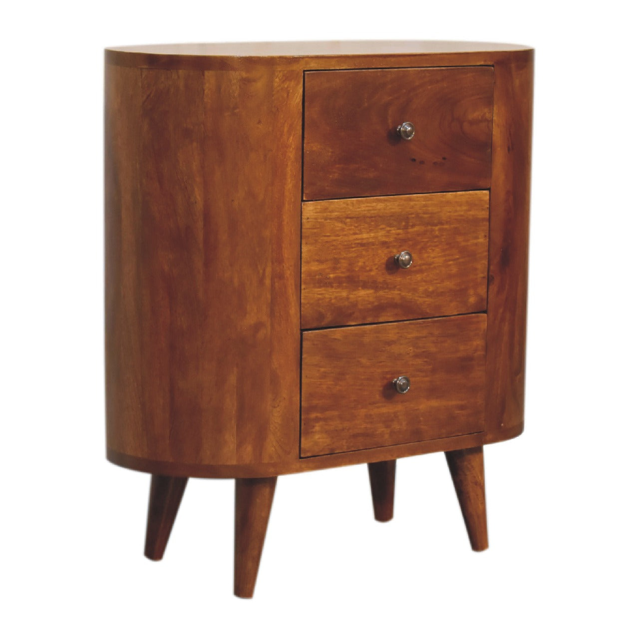 Olbia Mini Chestnut Mango Wood Cabinet 3 Drawers
