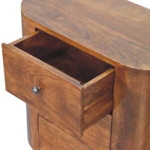 Olbia Mini Chestnut Mango Wood Cabinet 3 Drawers