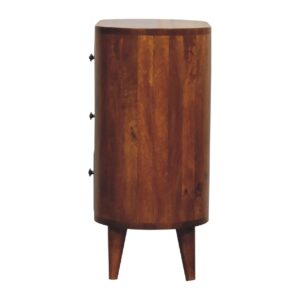 Olbia Mini Chestnut Mango Wood Cabinet 3 Drawers