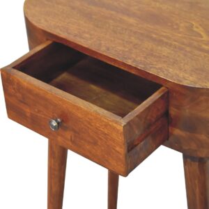 Chioggia Mini Chestnut Mango Wood Console Table with Drawer