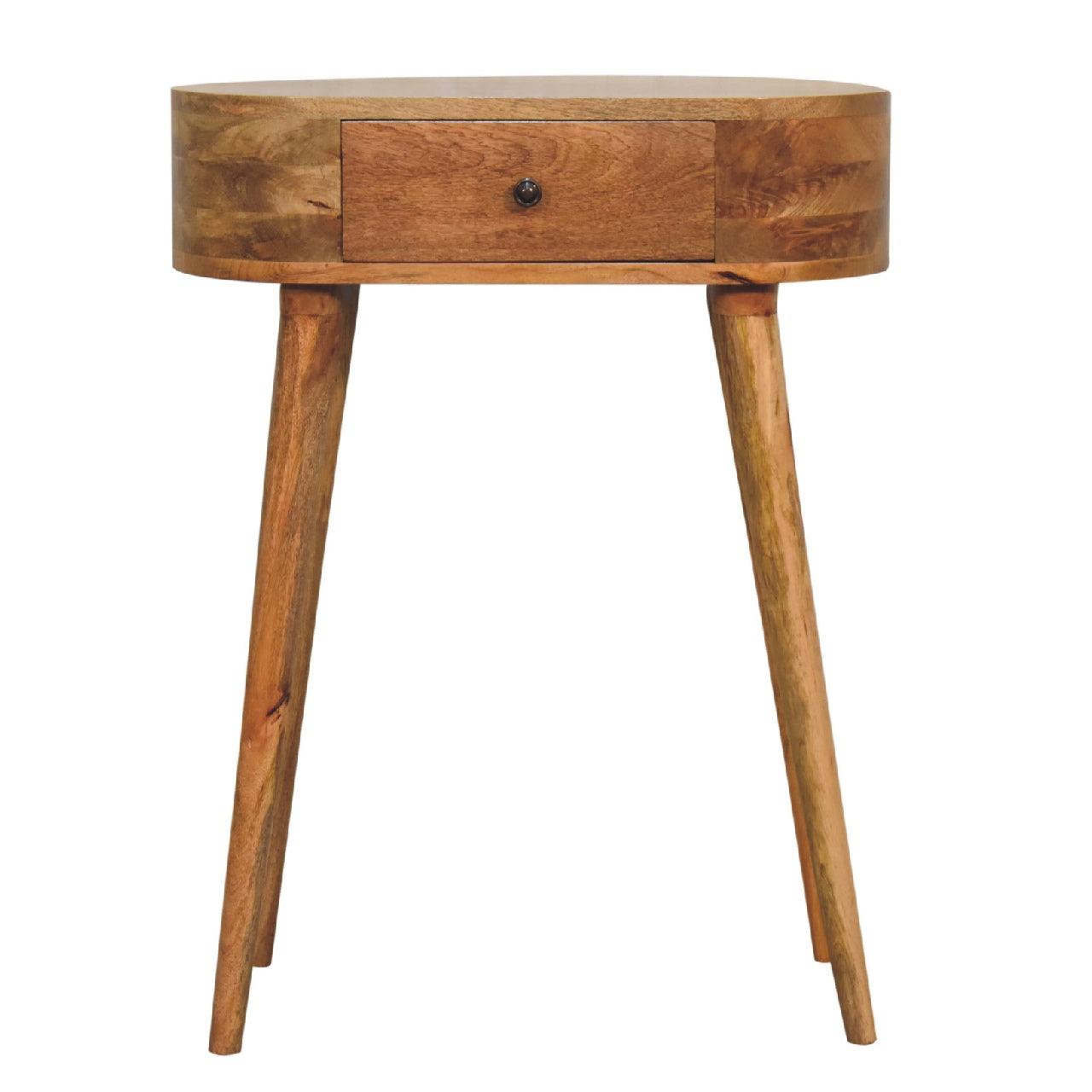Chioggia Mini Oak Mango Wood Console Table with Drawer