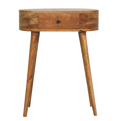 Chioggia Mini Oak Mango Wood Console Table with Drawer