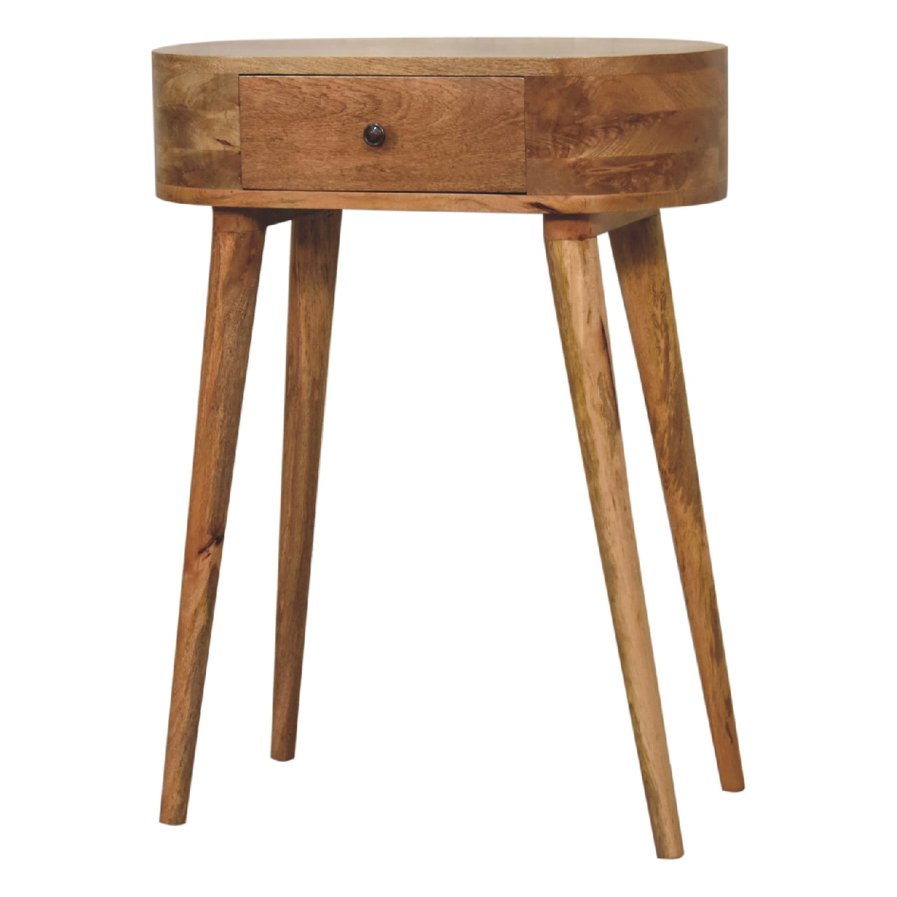 Chioggia Mini Oak Mango Wood Console Table with Drawer