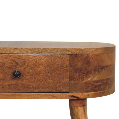 Chioggia Mini Oak Mango Wood Console Table with Drawer