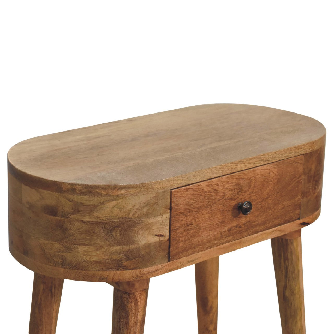Chioggia Mini Oak Mango Wood Console Table with Drawer