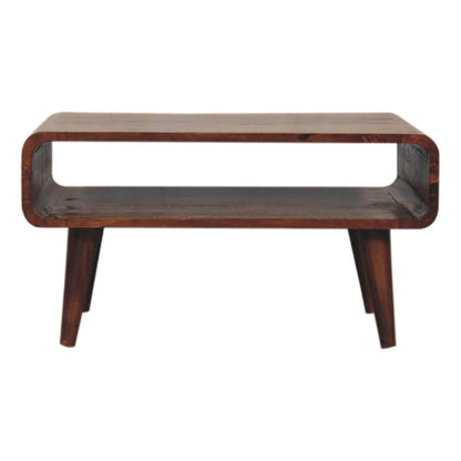 Huai Hee Low Open Chestnut Mango Wood TV Media Unit