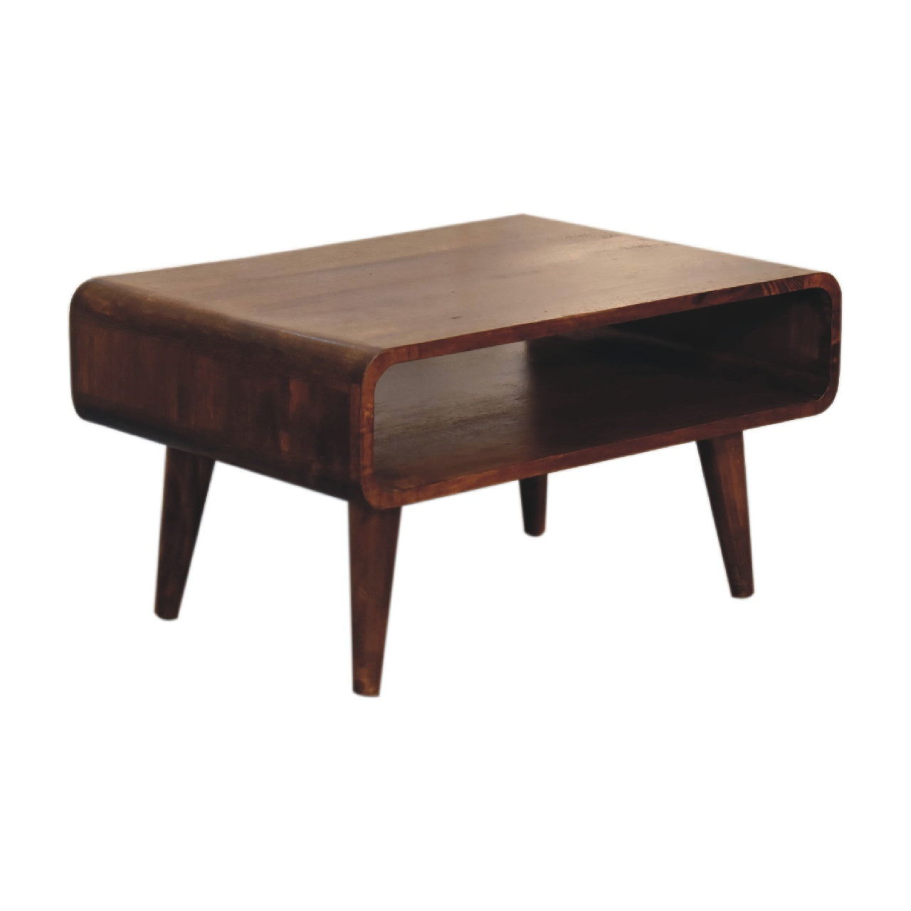 Huai Hee Low Open Chestnut Mango Wood TV Media Unit