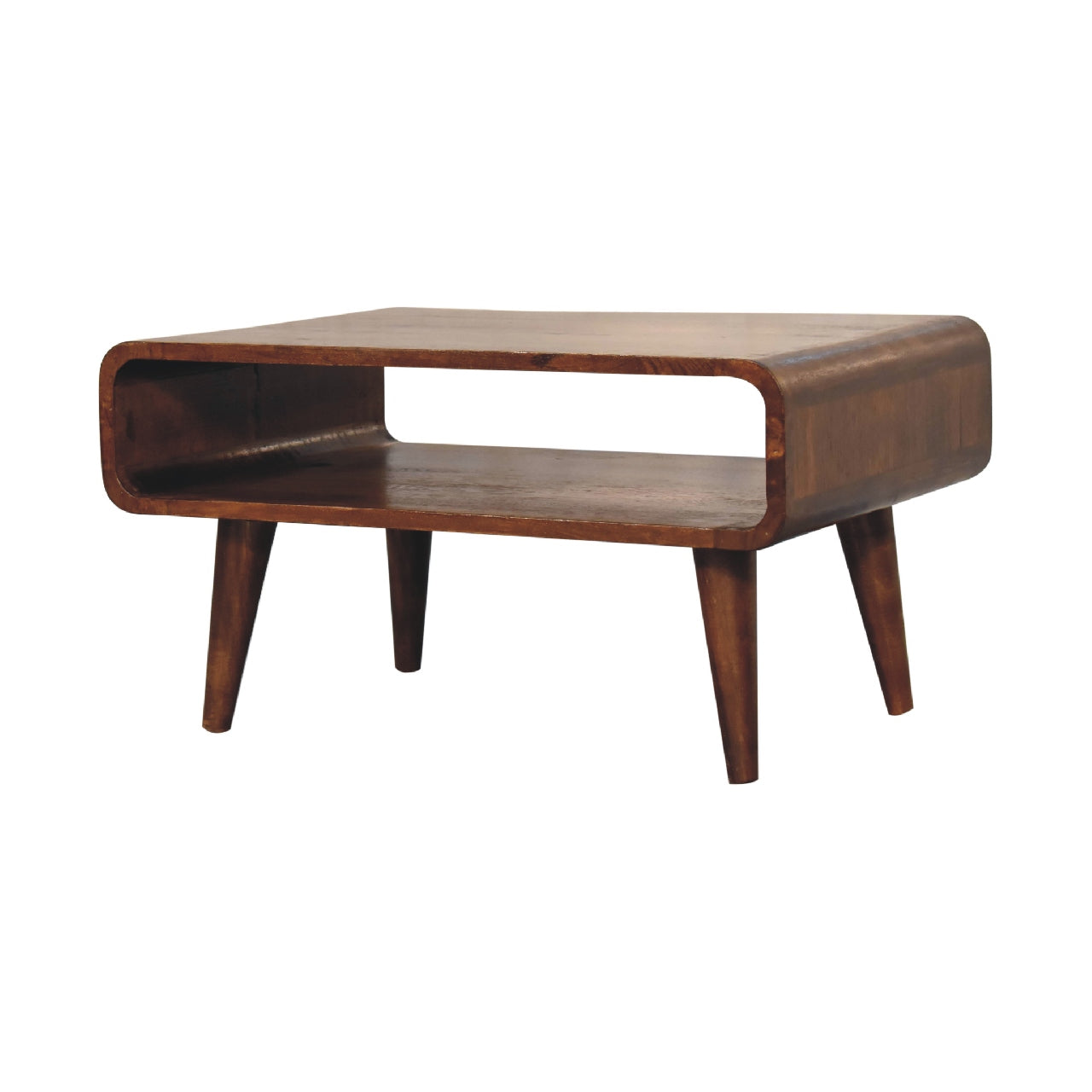 Huai Hee Low Open Chestnut Mango Wood TV Media Unit