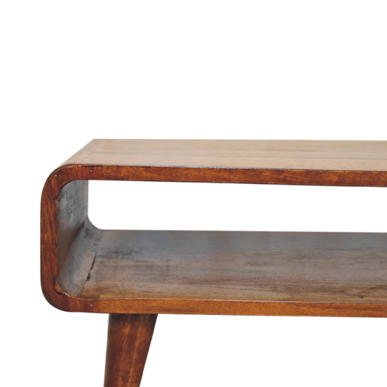 Huai Hee Low Open Chestnut Mango Wood TV Media Unit