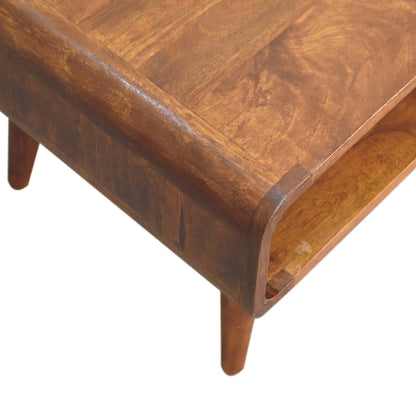 Huai Hee Low Open Chestnut Mango Wood TV Media Unit