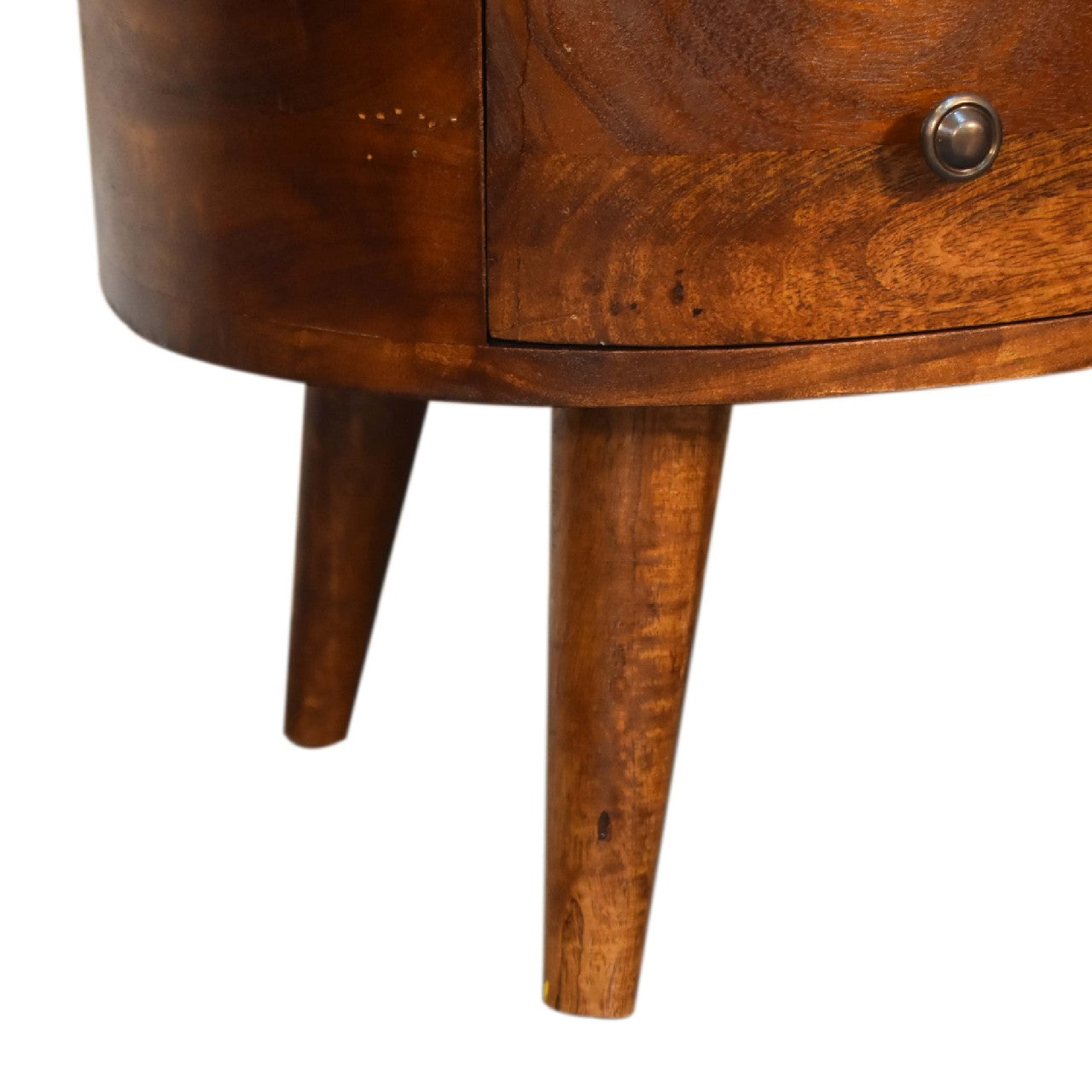 Parma Chesnut Mango Wood Wave Coffee Table with Drawer
