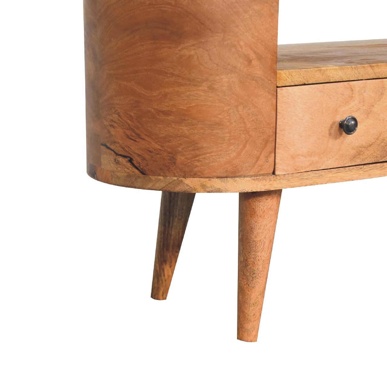 Moustiers Sainte Marie Small Rounded Mango Wood Entertainment Unit