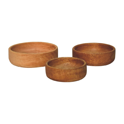 Hawaii Solid Wood Fruit Bowl Set of 3