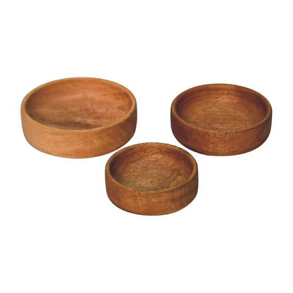 Hawaii Solid Wood Fruit Bowl Set of 3