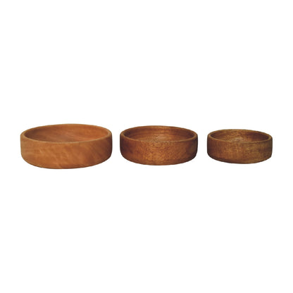 Hawaii Solid Wood Fruit Bowl Set of 3