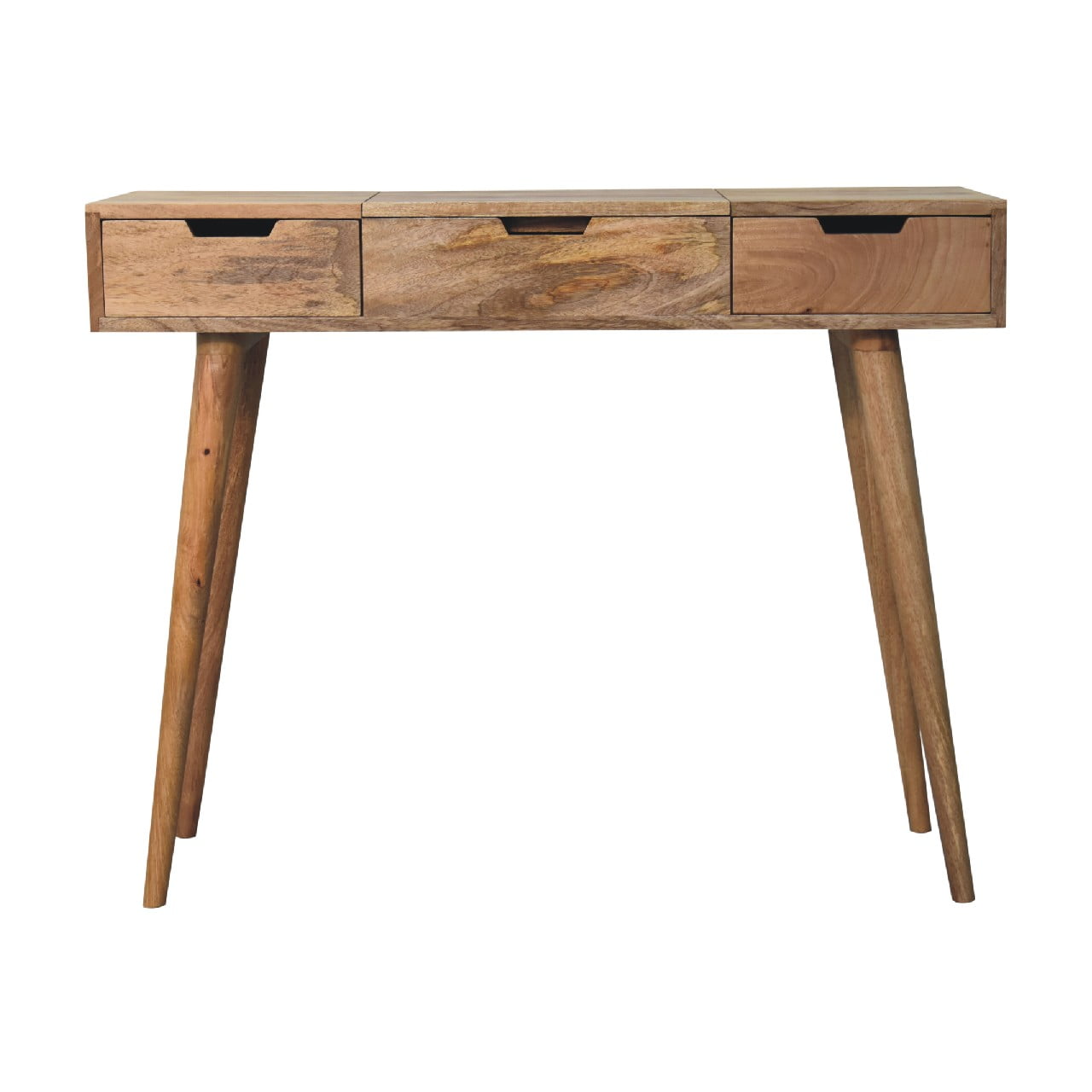 Saint Paul de Vence Oak Mango Wood Dressing Table 3 Drawers
