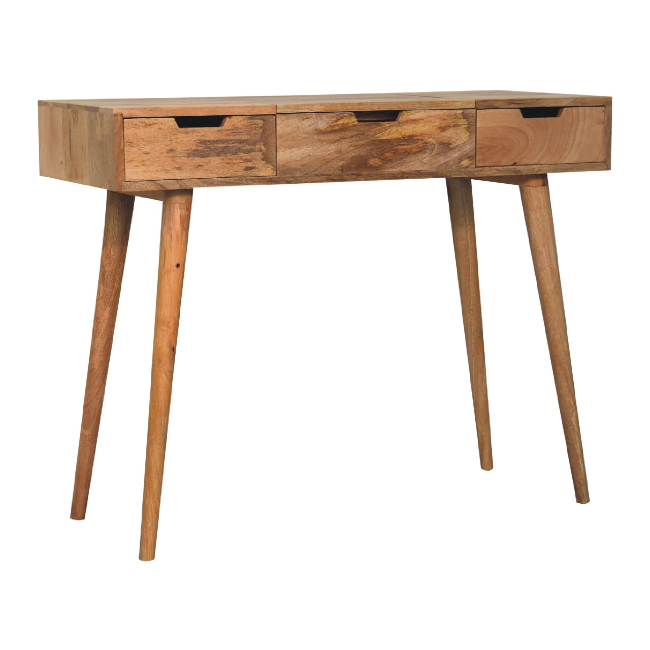 Saint Paul de Vence Oak Mango Wood Dressing Table 3 Drawers