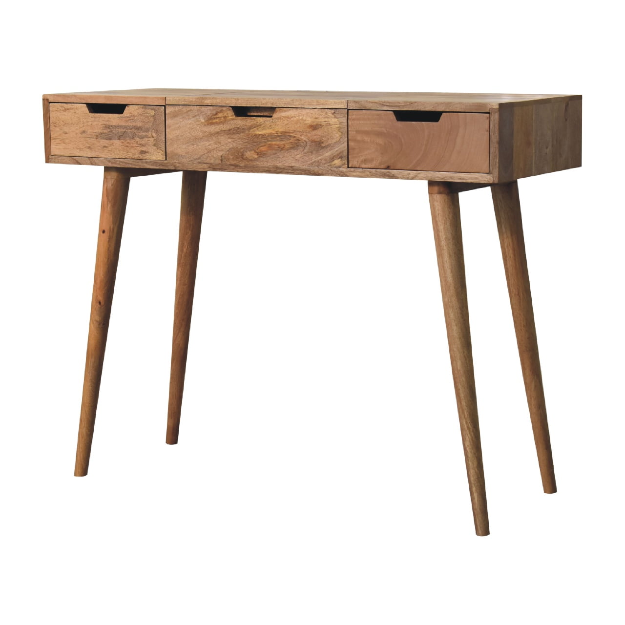 Saint Paul de Vence Oak Mango Wood Dressing Table 3 Drawers