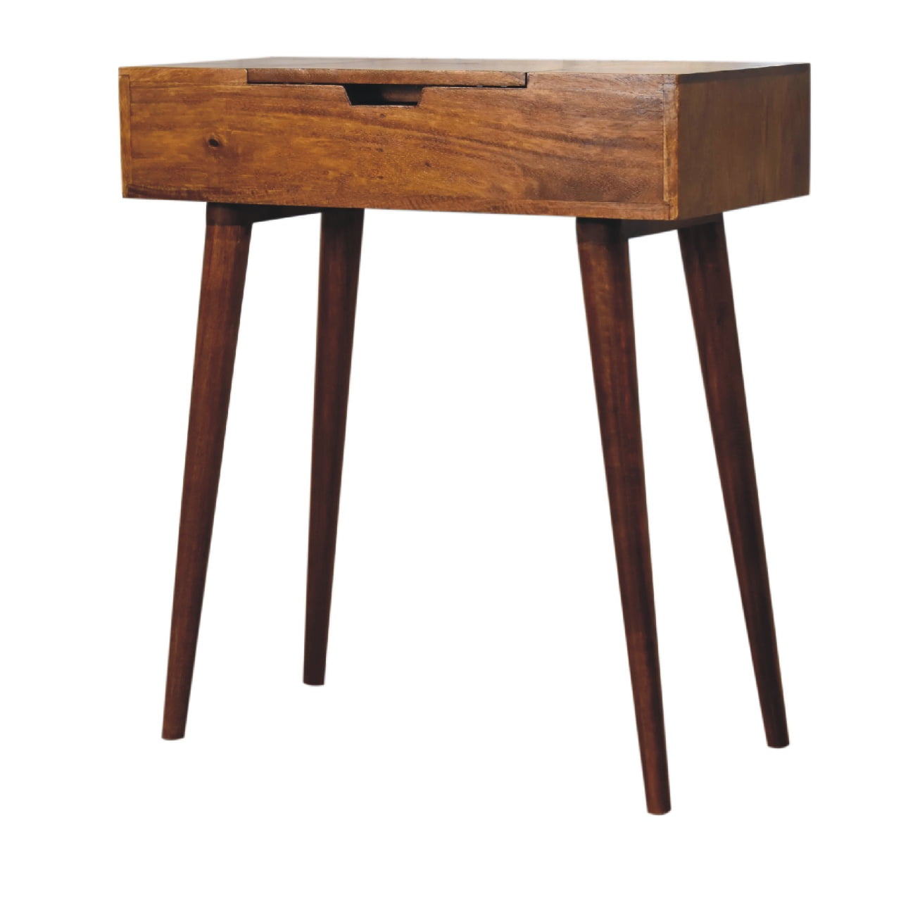 Olbia Small Chestnut Mango Wood Foldable Mirror Dresser