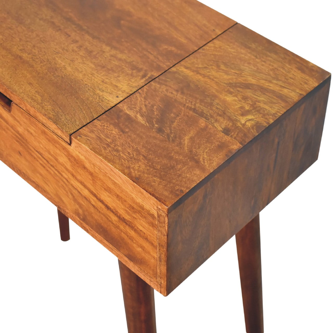 Olbia Small Chestnut Mango Wood Foldable Mirror Dresser