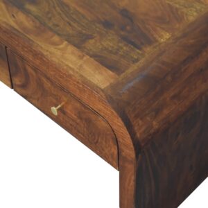 Kahuku Chestnut Mango Wood TV Media Unit 2 Drawers