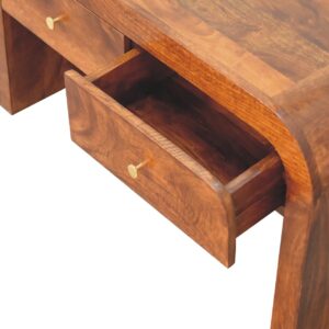 Kahuku Chestnut Mango Wood Coffee Table 4 Drawers