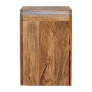 Honolulu Monochrome Black and White Bone Inlay End Table