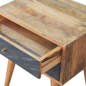 Kailua Natural Mango Wood and Slade Bedside Table