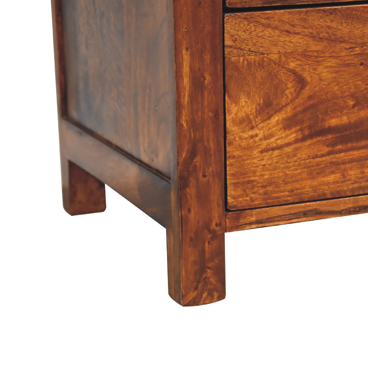 Thai 3 Drawer Bedside Table Mango Wood