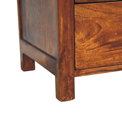 Thai 3 Drawer Bedside Table Mango Wood