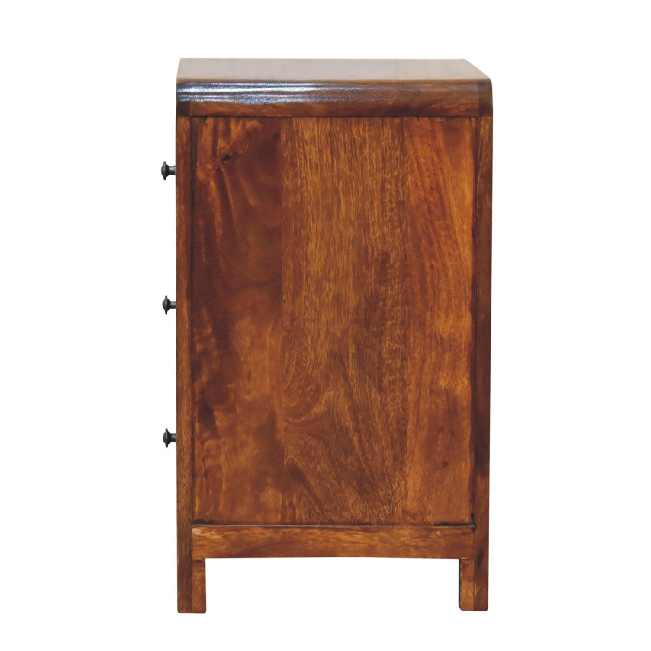 Thai 3 Drawer Bedside Table Mango Wood