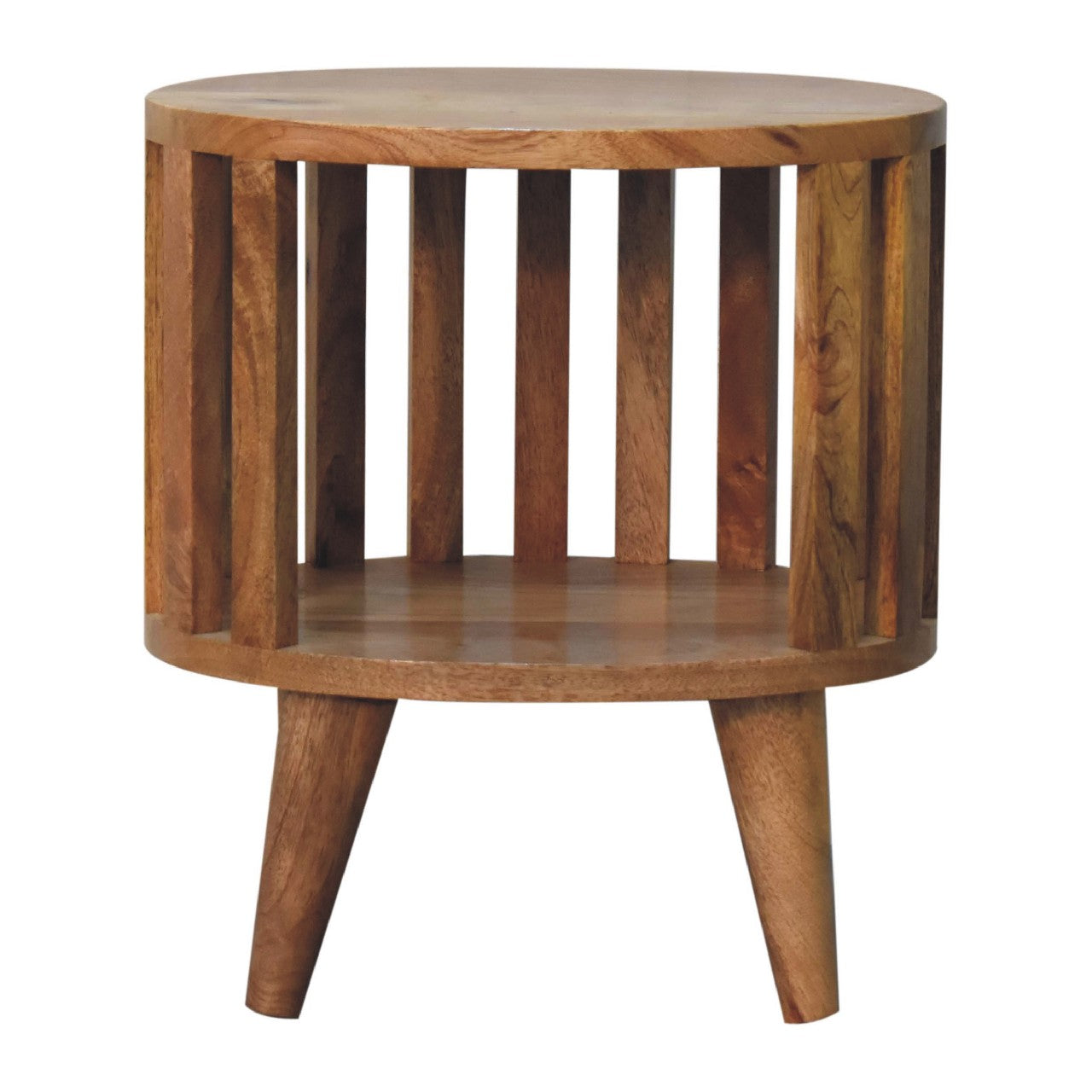Kaiula Single Mango Wood Shelf Bedside Table