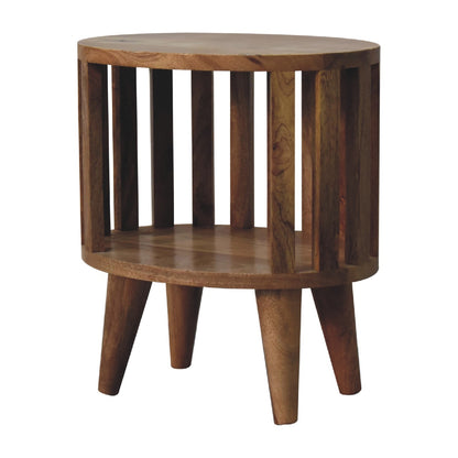 Kaiula Single Mango Wood Shelf Bedside Table