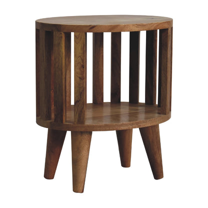 Kaiula Single Mango Wood Shelf Bedside Table