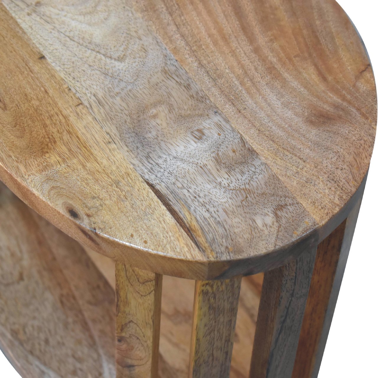 Kaiula Single Mango Wood Shelf Bedside Table