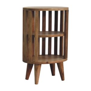Kaiula Double Shelf Oak Mango Wood Bedside Table